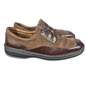 Josef Seibel Oxfords Womens 11 EU 42 Brown Leather Comfort Walking Casual Shoes